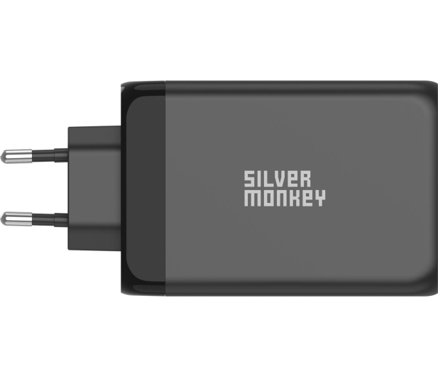 Silver Monkey OUTLET - Ładowarka sieciowa GaN 130W USB-C PD + USB 3.0 QC B - 1535316 - zdjęcie 4